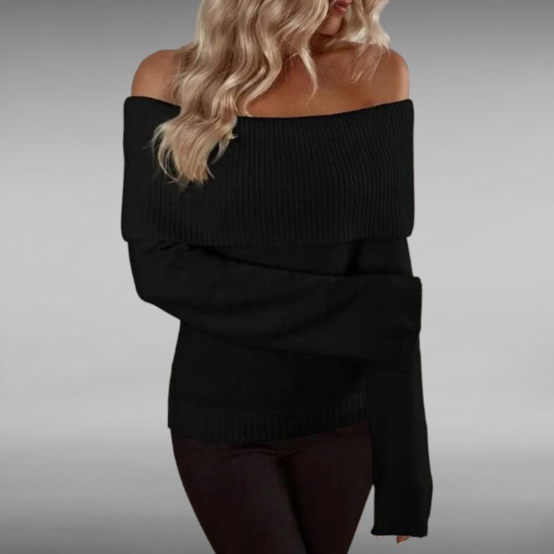 Alberte™ | Elegant Off‑Shoulder Genser
