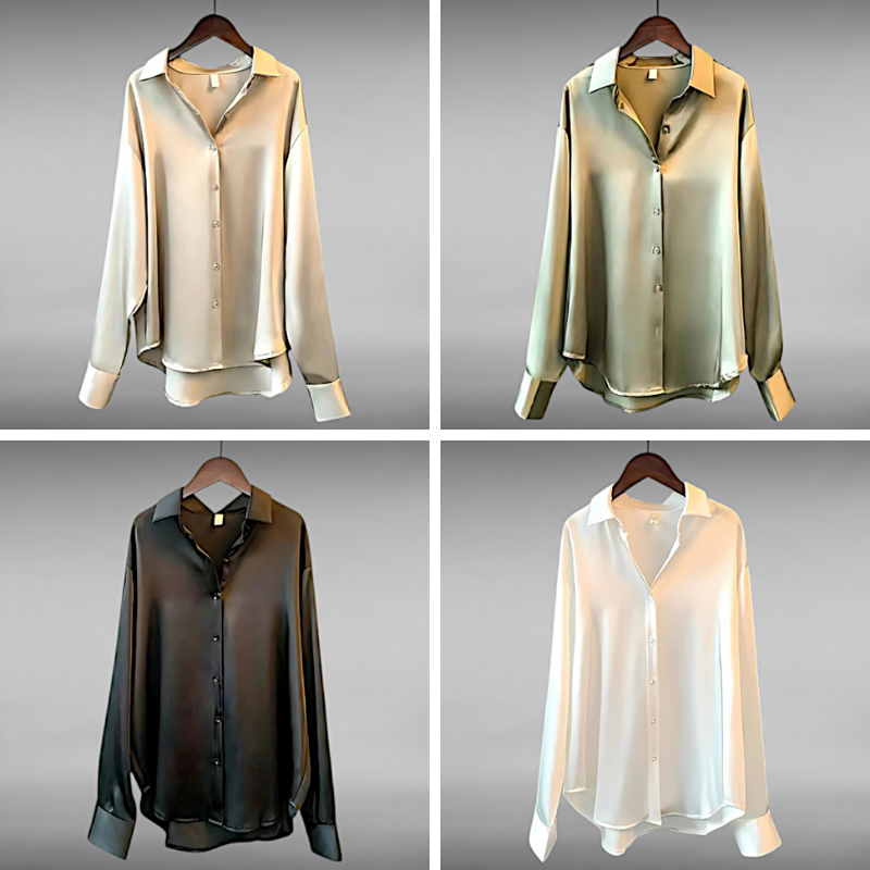 Edith™ | Luksuriøs Silkebluse