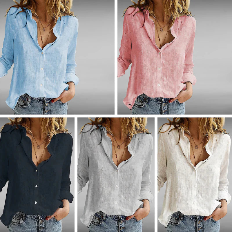 Johanne™ | Luftig Linbluse