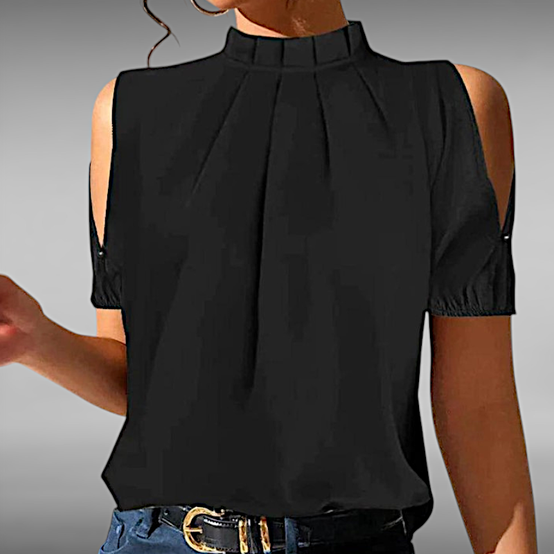 Gry™ | Skulderfri Topp med Drapering