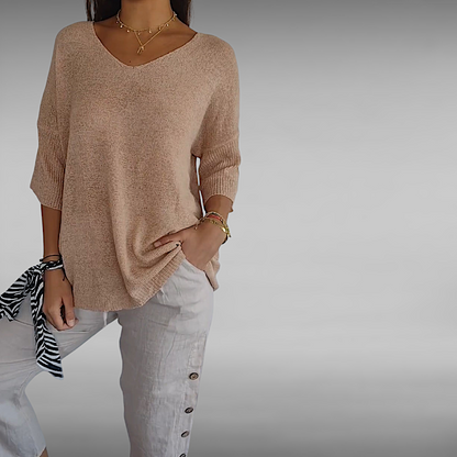 Alma™ | Myk V‑hals Strikket Topp