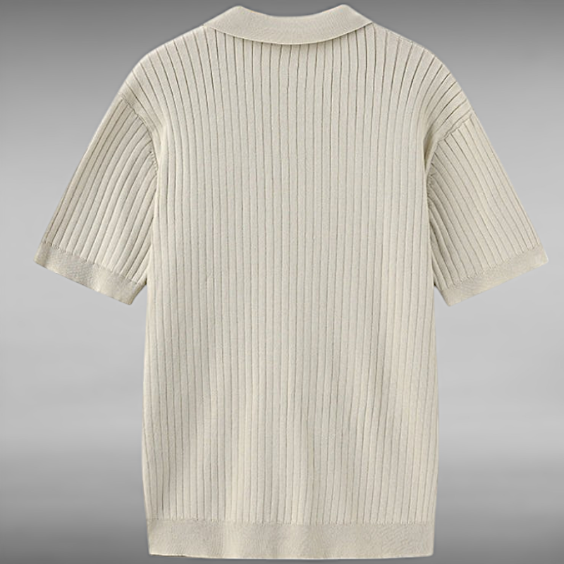 Thomas™ | Kjenn den subtile luksusen av en ribbestrikket polo