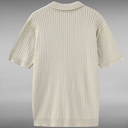 Thomas™ | Kjenn den subtile luksusen av en ribbestrikket polo