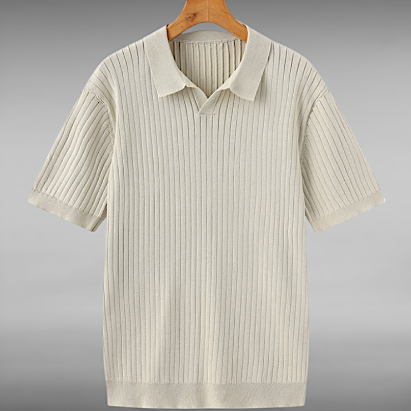 Thomas™ | Kjenn den subtile luksusen av en ribbestrikket polo