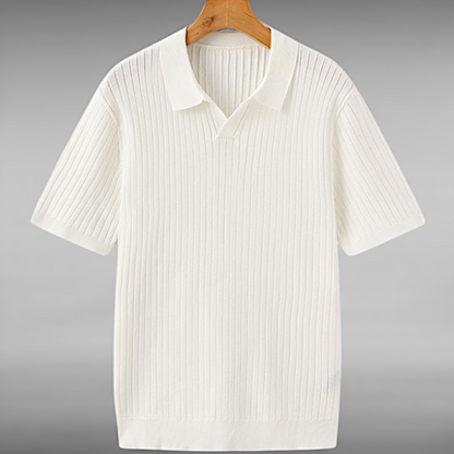 Thomas™ | Kjenn den subtile luksusen av en ribbestrikket polo