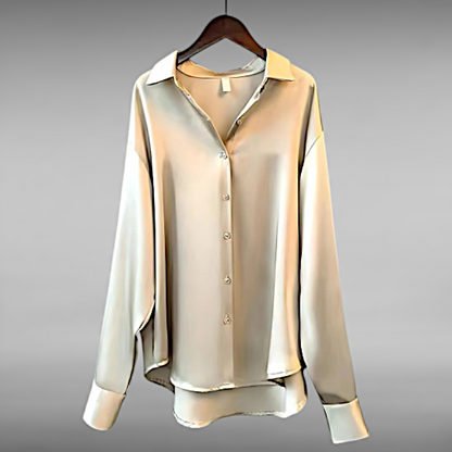 Edith™ | Luksuriøs Silkebluse