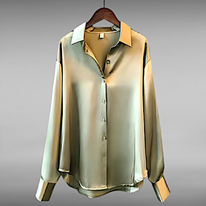 Edith™ | Luksuriøs Silkebluse