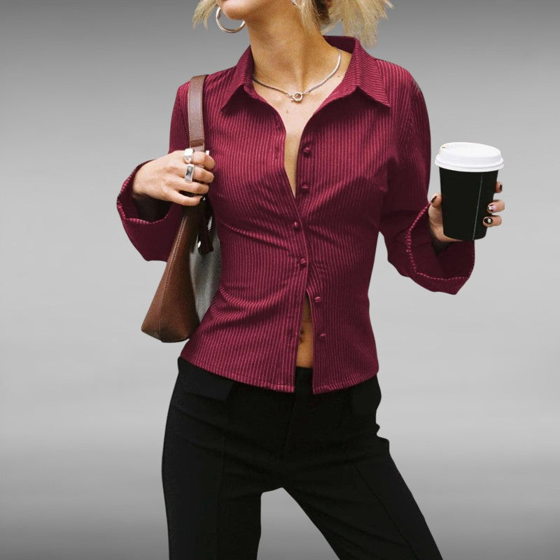 Karla™ | Myk stripet topp med vide ermer – stil møter komfort