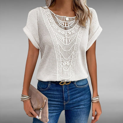 Esther™ | Luftig Blondetopp