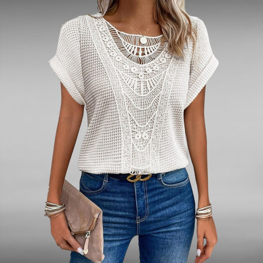 Esther™ | Luftig Blondetopp