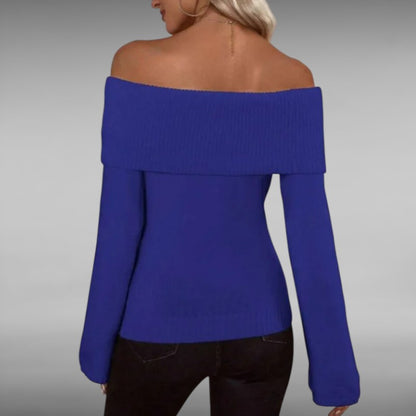 Alberte™ | Elegant Off‑Shoulder Genser