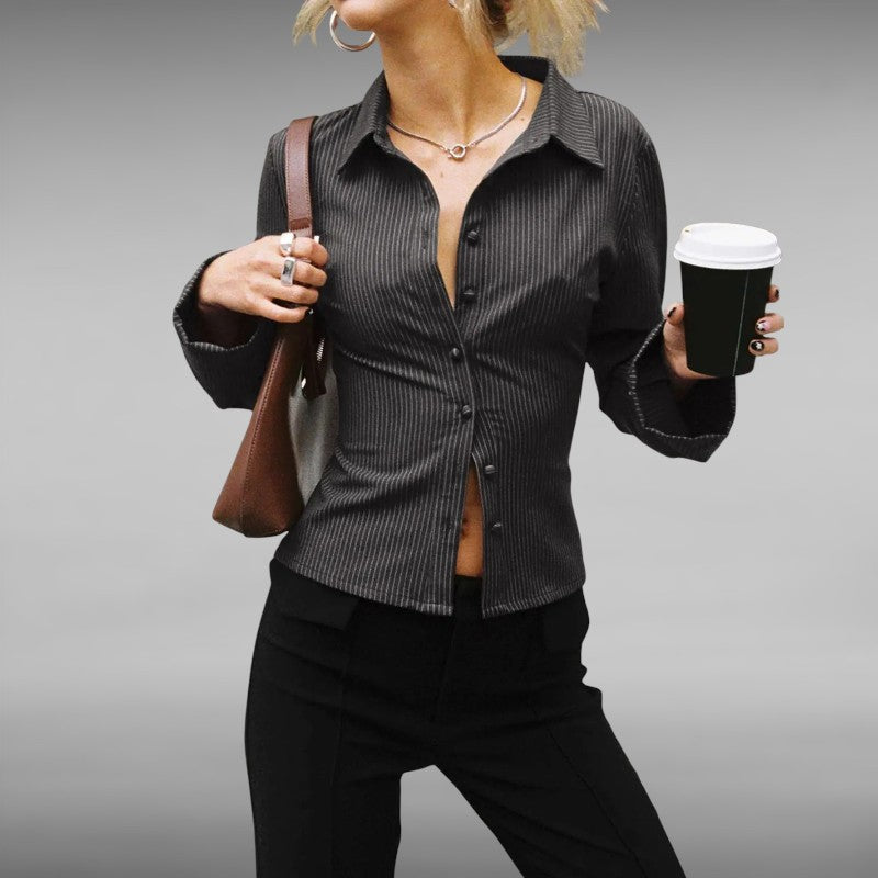 Karla™ | Myk stripet topp med vide ermer – stil møter komfort