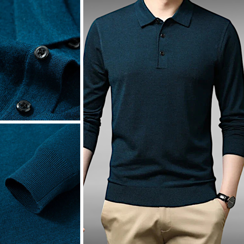 Valdemar™ | Kasjmir‑Polo med Lange Ermer