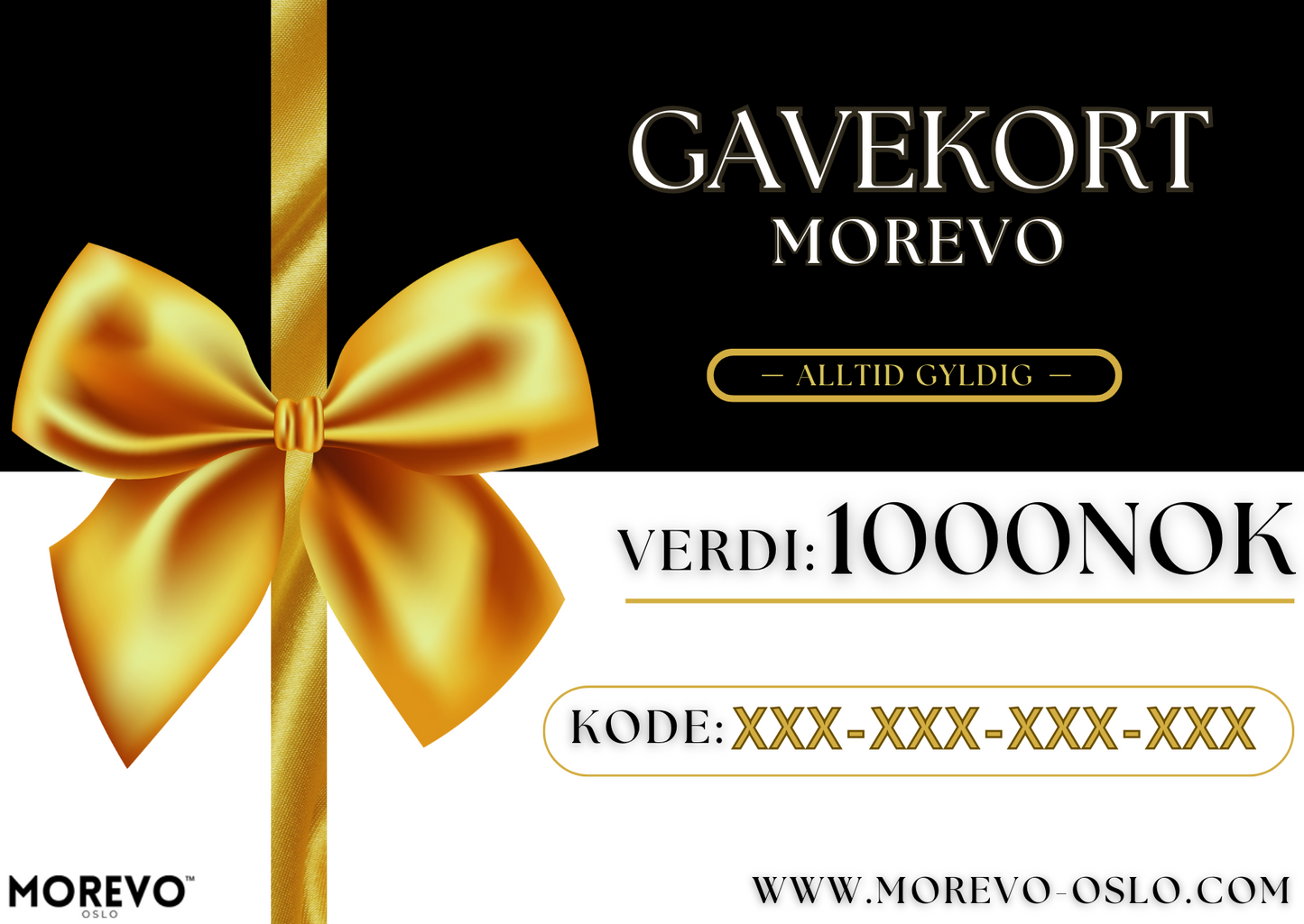 Morevo Gavekort 1000 kr