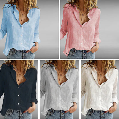 Johanne™ | Luftig Linbluse