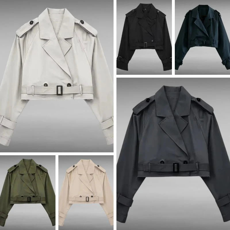 Kari™ | Kort trenchcoat